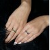 Χρυσό σετ γάμου αρραβώνα Κ14 με σκουλαρίκια και δαχτυλίδι